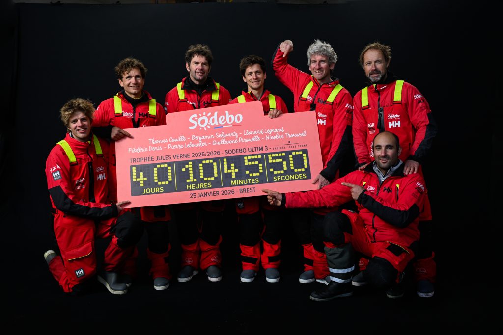 Le record du Trophée Jules Verne pour l'équipage de Thomas Coville sur Sodebo Ultim 3